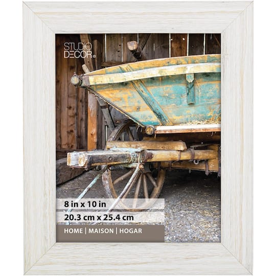 Distressed White Frame, Home Collection By Studio Décor®